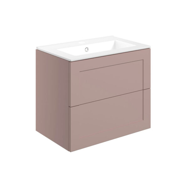 Eden 2 drawer wall hung vanity unit | Green, Peony | Haven Furniture | Nationwide shipping ireland and the uk | Bathshed