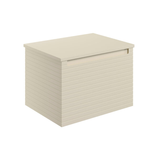 Milo Matt Cotton Wall Hung Vanity Unit | Ridged Texture Vanity Unit | Nationwide Delivery Uk and Ireland | Bathshed
