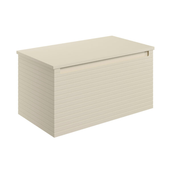 Milo Matt Cotton Wall Hung Vanity Unit | Ridged Texture Vanity Unit | Nationwide Delivery Uk and Ireland | Bathshed