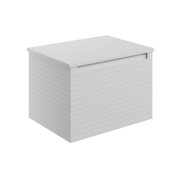 Milo Matt Mineral Grey Wall Hung Vanity Unit | Ridged Texture Vanity Unit | Nationwide Delivery Uk and Ireland | Bathshed