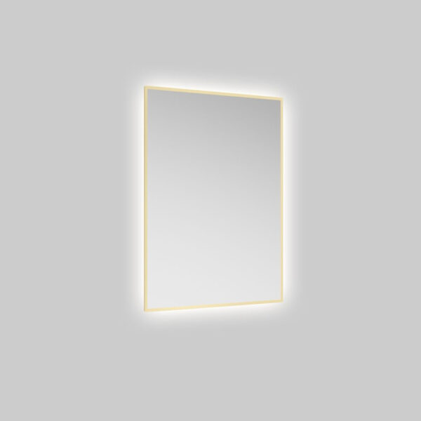 ECHO 600x800mm Rectangle Illuminated Mirror Gold