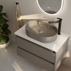 APEX Wall Hung Two Drawer Countertop Unit City Stone