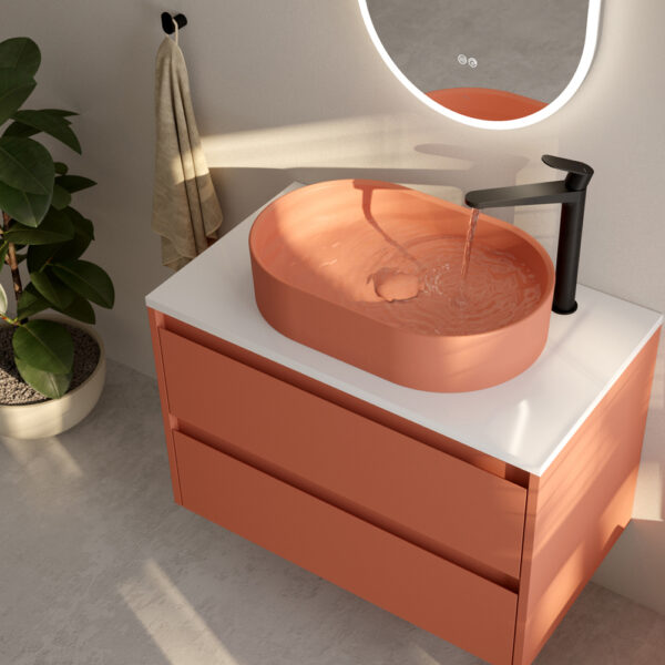 APEX Wall Hung Two Drawer Countertop Unit Metro Blaze