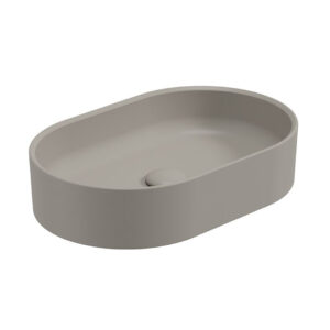 LIVING Oval Countertop Wash Basin & Waste City Stone