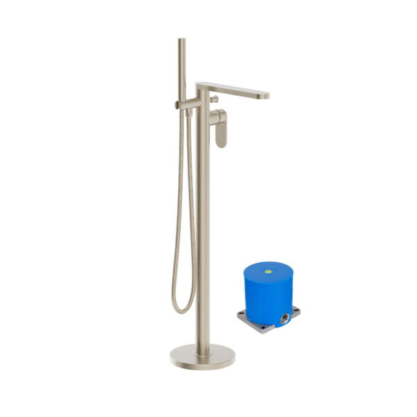 URBAN Floorstanding Bath Shower Mixer Brushed Nickel