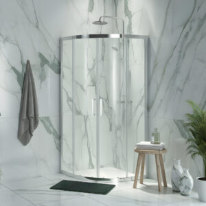 Livari quadrant shower doors | Chrome frame | Bathshed | Next day delivery Ireland and the UK
