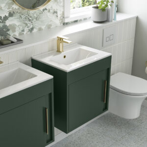 Marlow green wall hung vanity unit | Bathroom Furniture | next day delivery uk and ireland | Bathshed