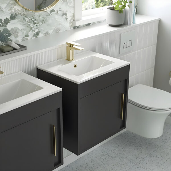 Marlow graphite wall hung vanity unit | Bathroom Furniture | next day delivery uk and ireland | Bathshed
