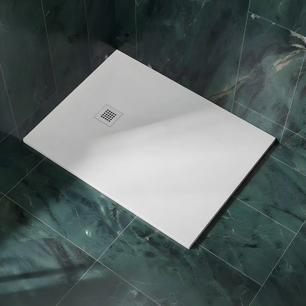 White Large Rectangular Slate Shower Tray | Shower Trays | Bathshed | Next day dispatch ireland and the UK