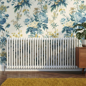 Torino white three column traditional Steel designer radiator horizontal | Bathshed | delivery Ireland and the uk