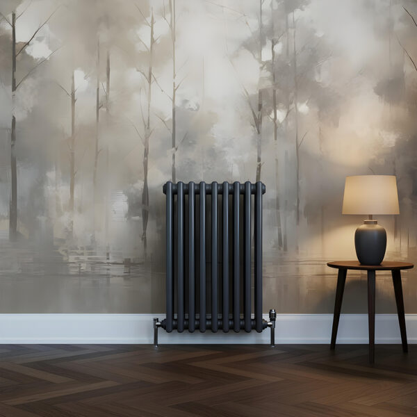 Torino Anthracite three column traditional Steel designer radiator horizontal | Bathshed | delivery Ireland and the uk