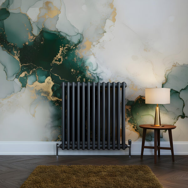 Torino Anthracite three column traditional Steel designer radiator horizontal | Bathshed | delivery Ireland and the uk