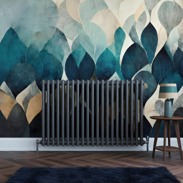Torino Anthracite three column traditional Steel designer radiator horizontal | Bathshed | delivery Ireland and the uk