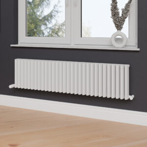 Verona White 300 horizontal aluminium designer radiator | Heating | Nationwide delivery ireland and the UK | Bathshed