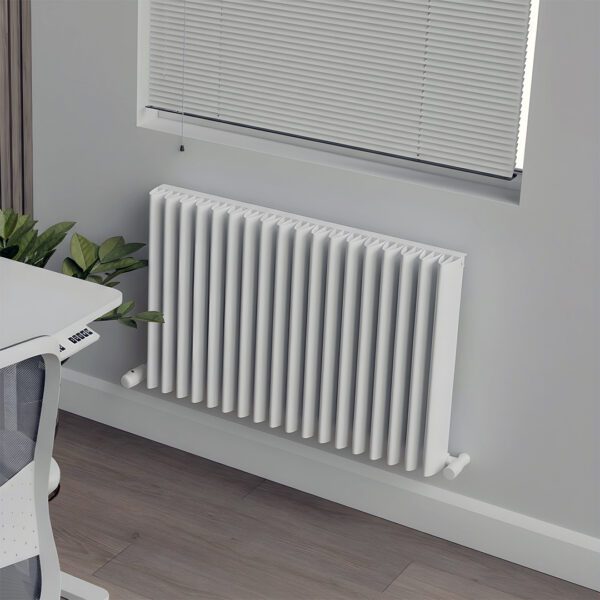 Verona White horizontal aluminium designer radiator | Heating | Nationwide delivery ireland and the UK | Bathshed
