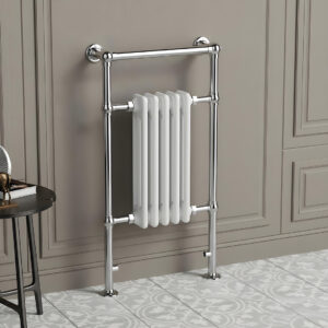 York Chrome Traditional Heated Towel Rail | Heating | Radiators Ireland and the UK | Bathshed
