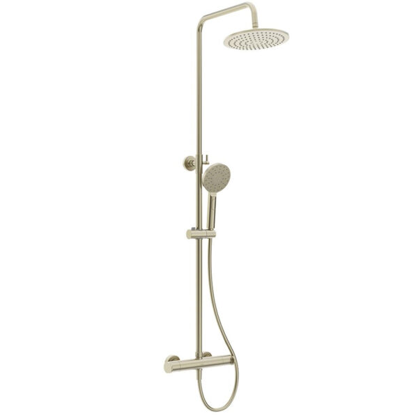URBAN Round Thermostatic Shower Kit Brushed Nickel