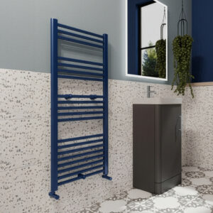 Ara Blue Heated towel rail | Bathroom Heating | Bathshed | Nationwide delivery Ireland & the UK