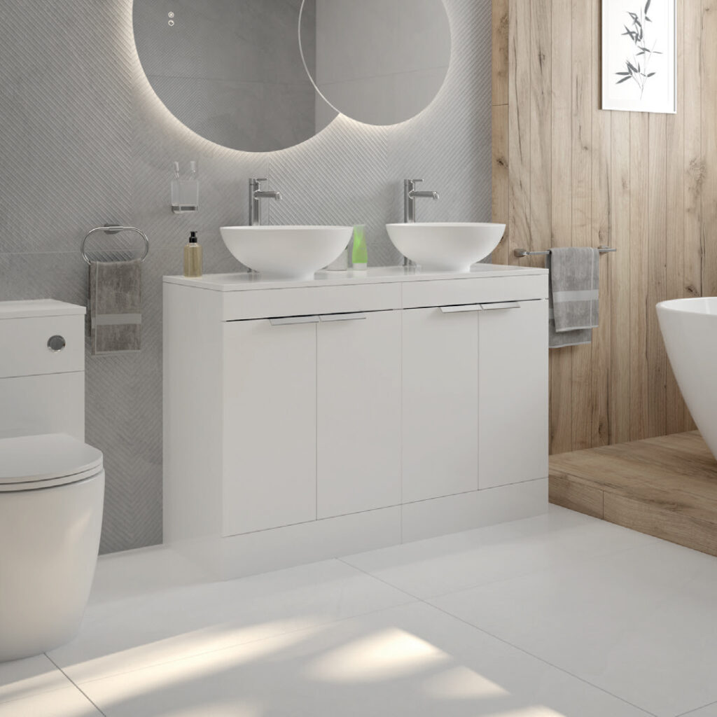 Stockholm 1200mm floorstanding vanity unit | Scandinavian bathroom furniture | Sonas Bathrooms | Bathshed | Nationwide Delivery UK and Ireland