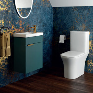 Stockholm Ocean Blue Cloakroom Wall Hung Vanity Unit | Floorstanding Vanity Units | Furniture | Delivery Ireland and the UK | Bathshed