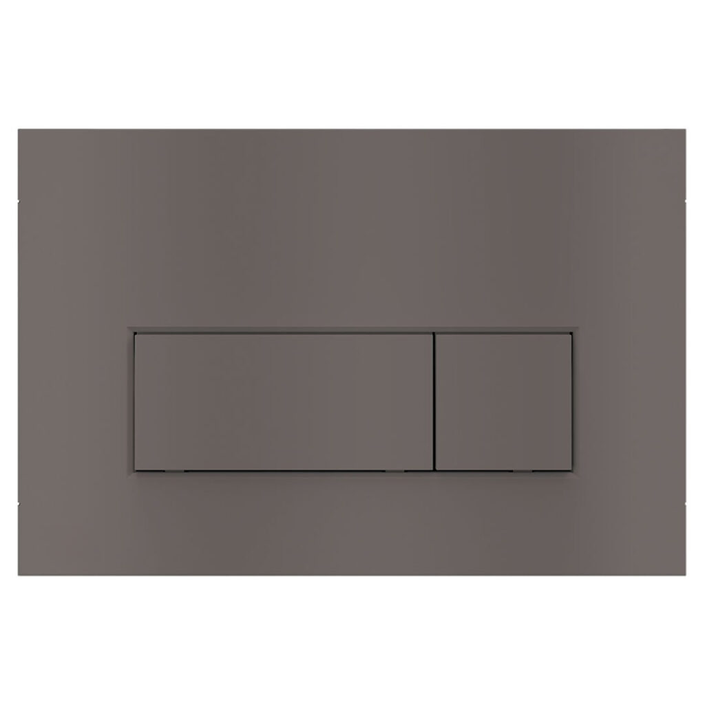 Fun Gun Metal Thin Dual Flush Plate