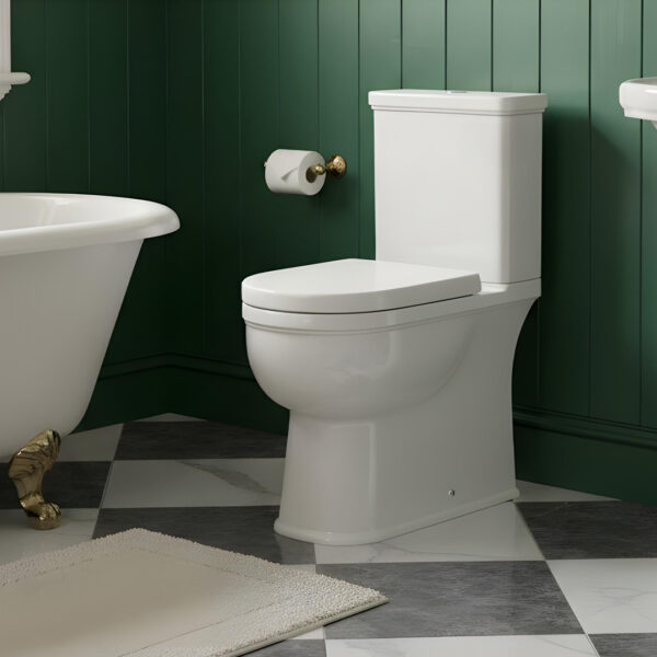 Adare Traditional Fully Enclosed Rimless Toilet | Bathshed | Nationwide delivery ireland & the UK