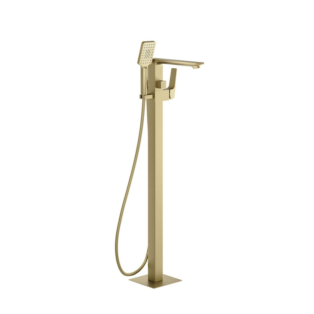 Cobh Floor standing Bath Shower Mixer | Brushed Brass, Matt Black, Chrome, Gun Metal | Bathshed | Nationwide Delivery Ireland & The UK