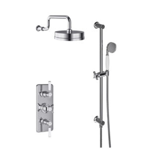 Adare Concealed Shower Kit | Chrome Traditional Design | Bathshed | Nationwide Delivery Ireland & The UK