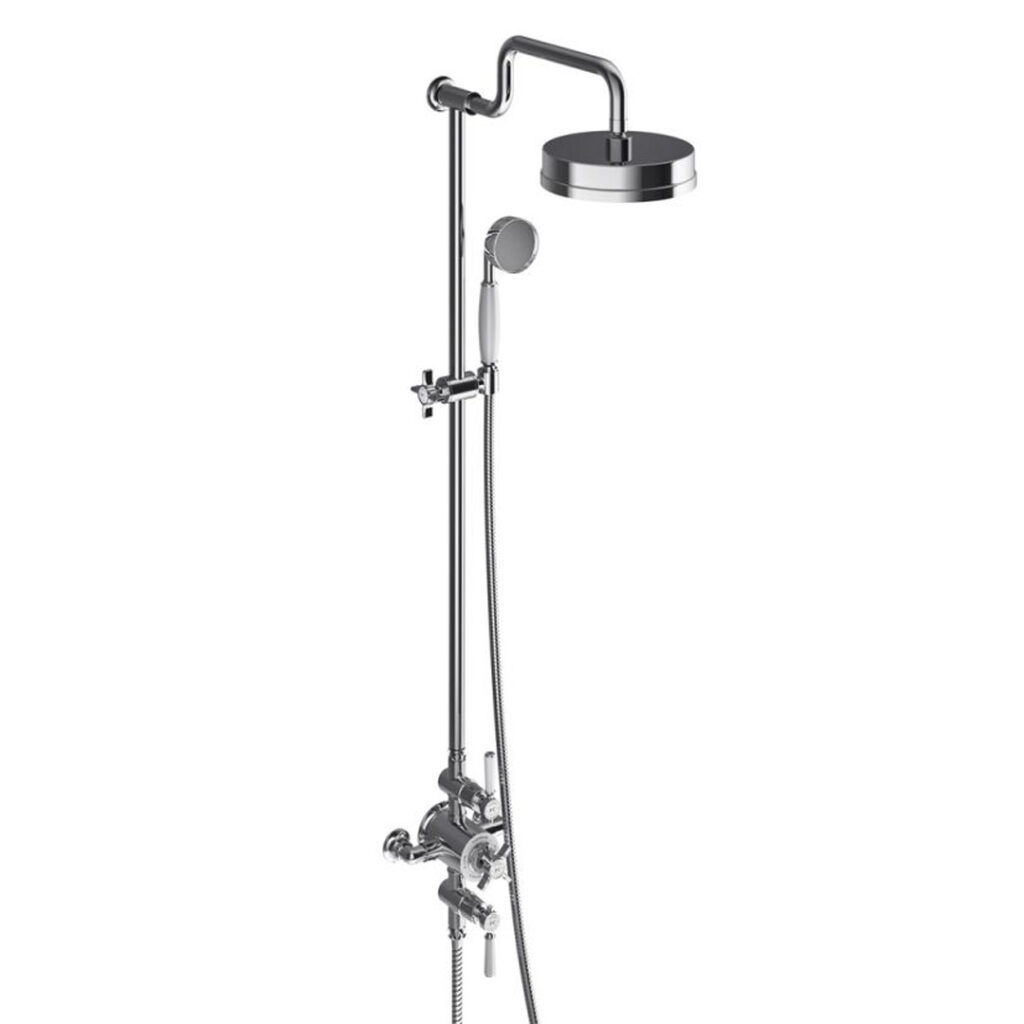 Adare Exposed Thermostatic Shower | Chrome Traditional Design | Bathshed | Nationwide Delivery Ireland & The UK