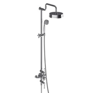 Adare Exposed Thermostatic Shower | Chrome Traditional Design | Bathshed | Nationwide Delivery Ireland & The UK