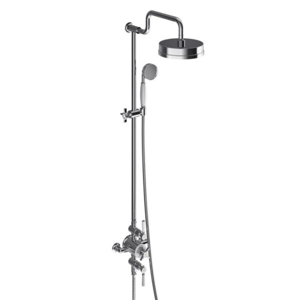 Adare Exposed Thermostatic Shower | Chrome Traditional Design | Bathshed | Nationwide Delivery Ireland & The UK