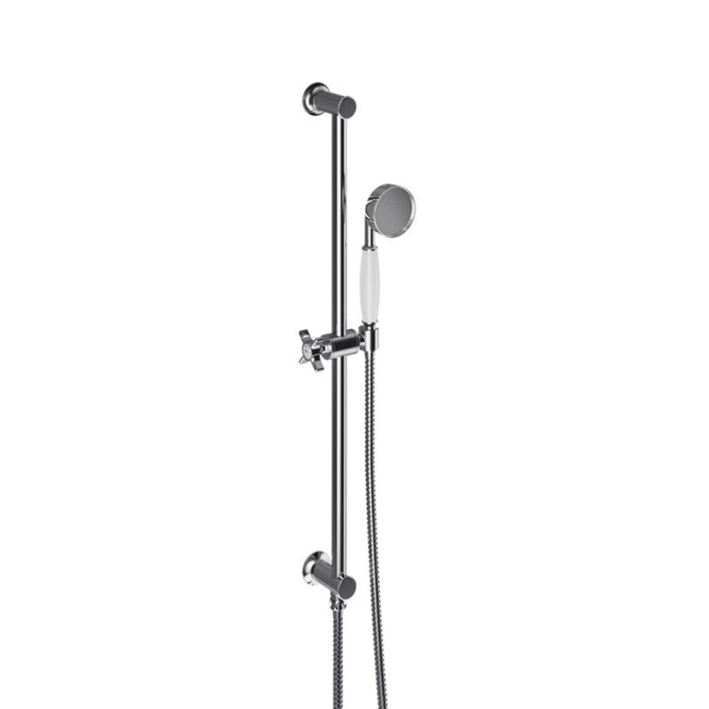 Adare Sliding Rail Kit | Traditional Shower Rail with Brass Handset | Bathshed | Nationwide Delivery Ireland & the UK