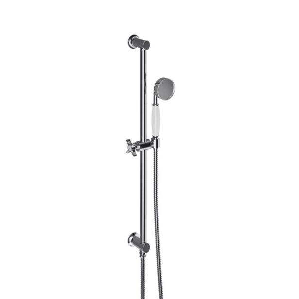 Adare Sliding Rail Kit | Traditional Shower Rail with Brass Handset | Bathshed | Nationwide Delivery Ireland & the UK