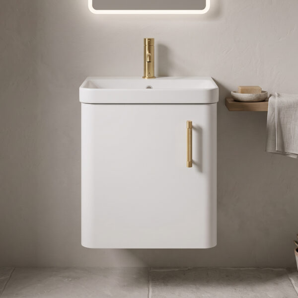 Heath white wall hung vanity unit | Nationwide delivery ireland and the UK | Bathshed