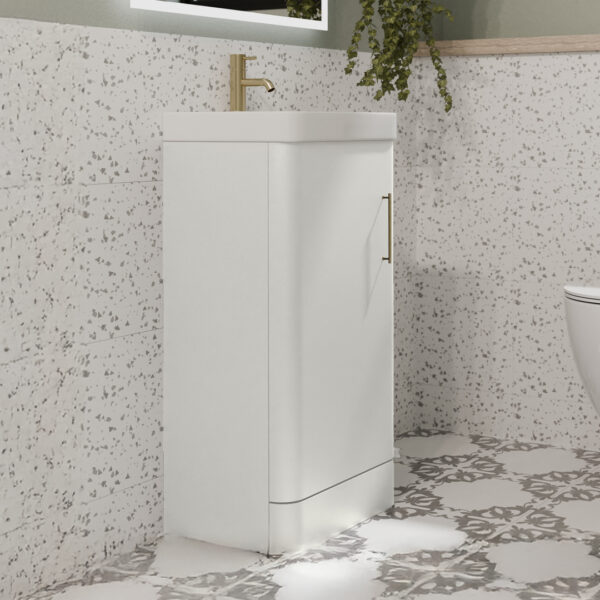 Heath white Floorstanding vanity unit | Nationwide delivery ireland and the UK | Bathshed