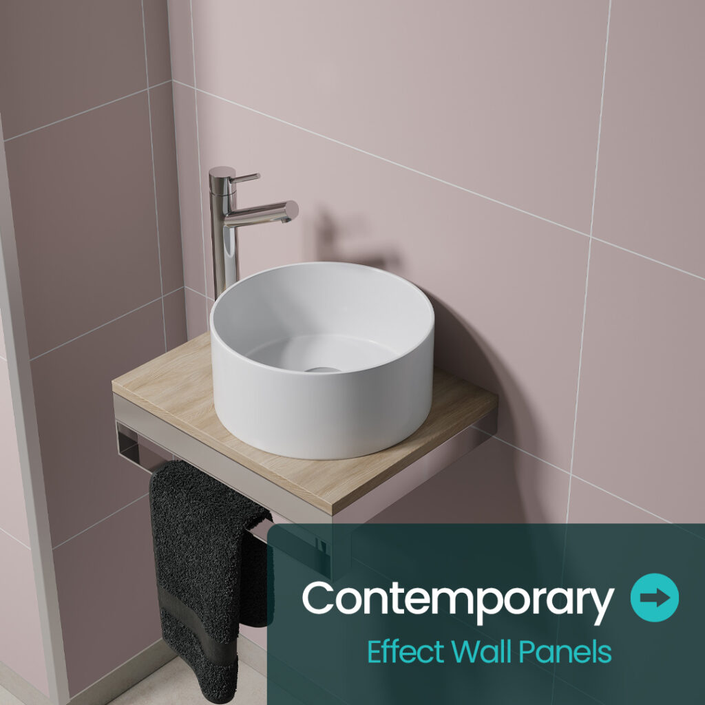 Fibo Contemporary Tile Effect Wall Panels | Nationwide Delivery UK | Bathshed