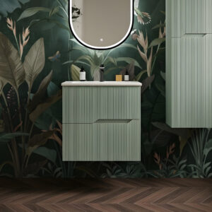 Willow natural Leaf wall hung vanity unit | Bathroom furniture | Ireland and the UK | Bathshed