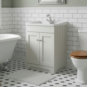 Woodford traditional dove grey floorstanding vanity unit | Bathshed | Delivery UK and Ireland