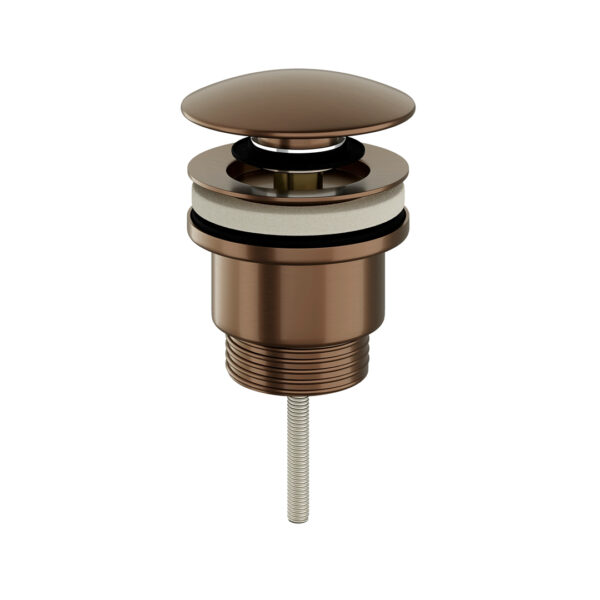 Brushed Bronze Click Clack Waste | Modern Bathroom| Bathshed | Nationwide Delivery UK and Ireland