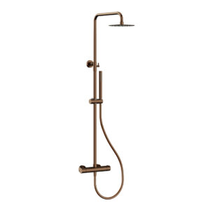 Forge Brushed Bronze Bar Mixer Shower