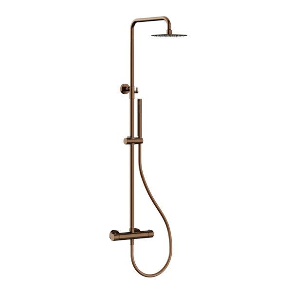 Forge Brushed Bronze Bar Mixer Shower
