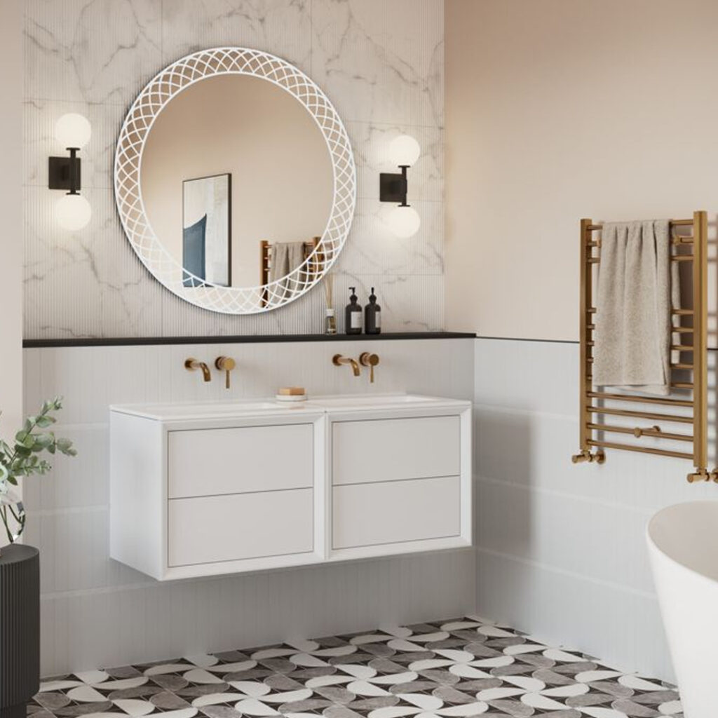 Tayen round LED Mirror | Modern Bathroom Mirror | Bathshed | Nationwide Delivery Ireland & the UK