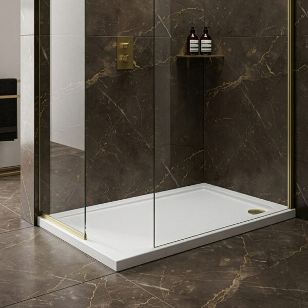 Purestone Rectangular Slimline Shower Tray 1200 x 900mm
