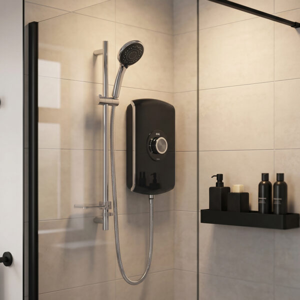 Triton Amore Electric Shower - Black Gloss | Electric Showers | Nationwide Shipping UK and Ireland | Bathshed