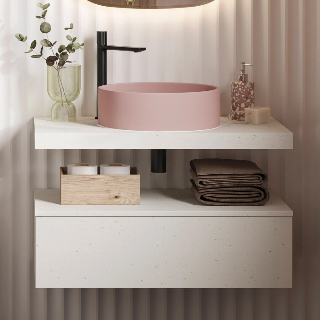 Blend Wall Hung Shelf and Drawer Unit | HIB Bathrooms | Bathshed | Delivery UK & Ireland
