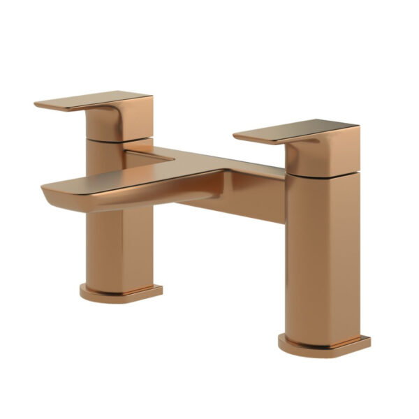 Orchid Bath Filler - Brushed Bronze | Bath Mixer | Dual Bath Tap | Nationwide Delivery UK & Ireland