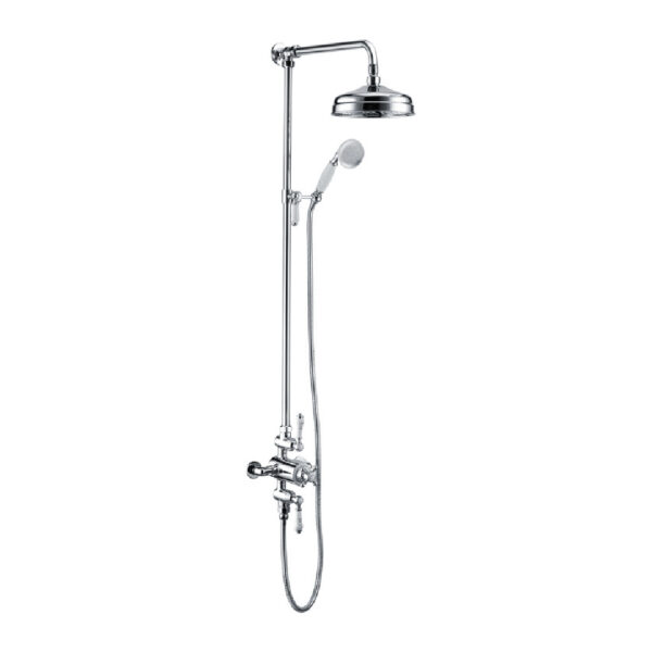 Traditional Shower Mixer | Shower Kit | Chrome | 2 Outlet Shower | Bathshed | Nationwide Delivery Uk & Ireland | Balmoral Range |