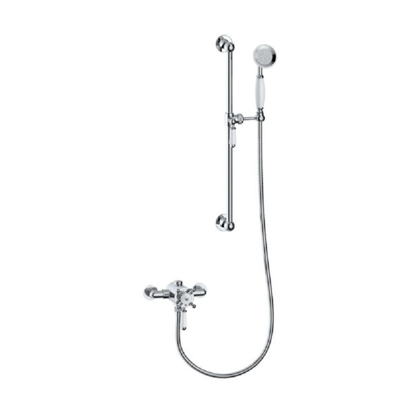 Traditional Shower Lever | Shower Valve | Chrome | Single Outlet | Bathshed | Nationwide Delivery Uk & Ireland | Balmoral Range |
