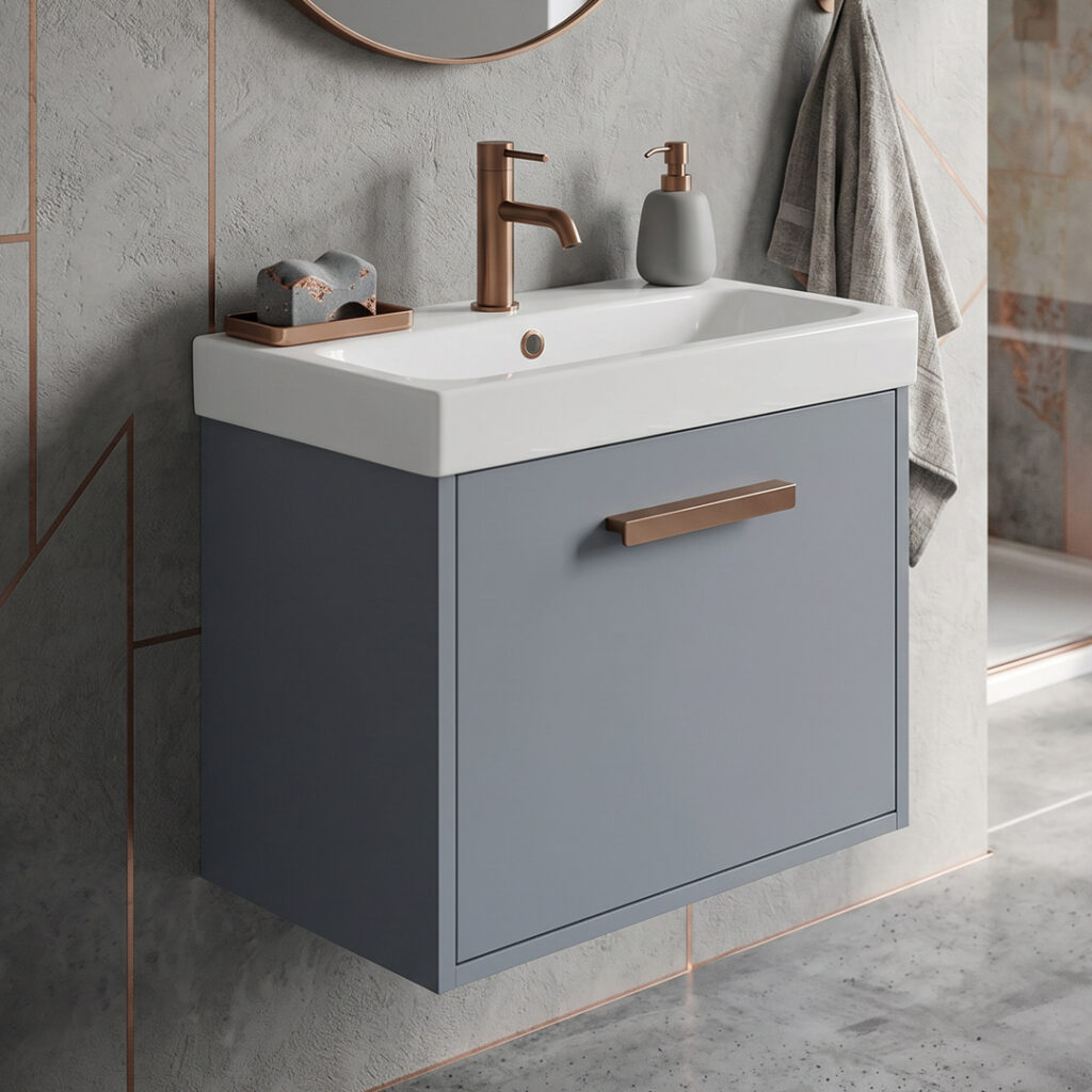 Veles Compact Wall Hung Vanity Unit | HIB Bathrooms | Bathshed | Delivery UK & Ireland