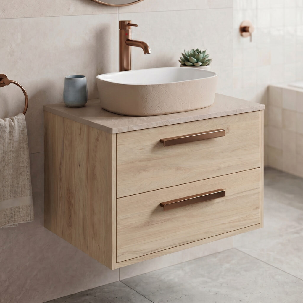 Veles Standard Wall Hung Vanity Unit | HIB Bathrooms | Bathshed | Delivery UK & Ireland